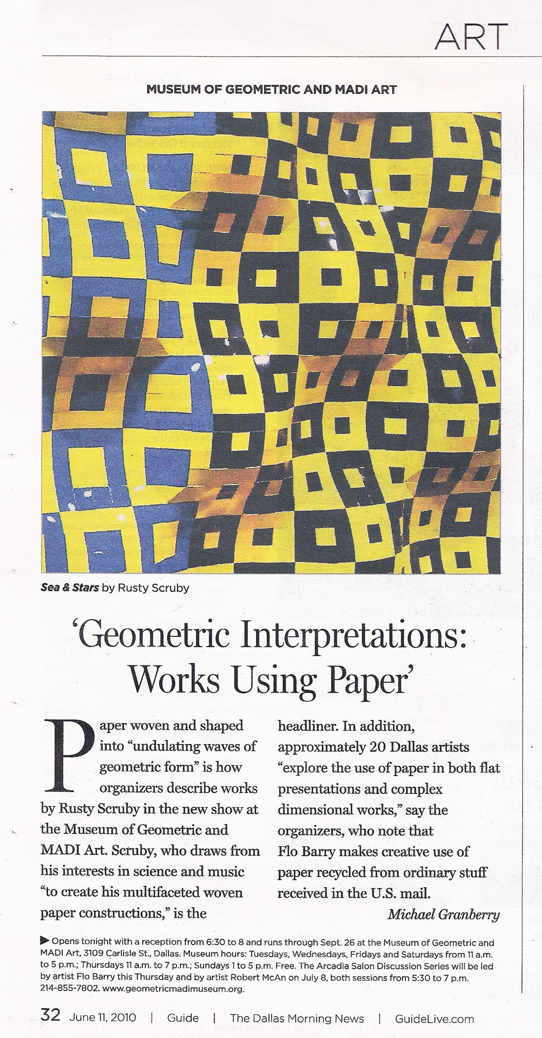 Dallas Morning News, Guide image